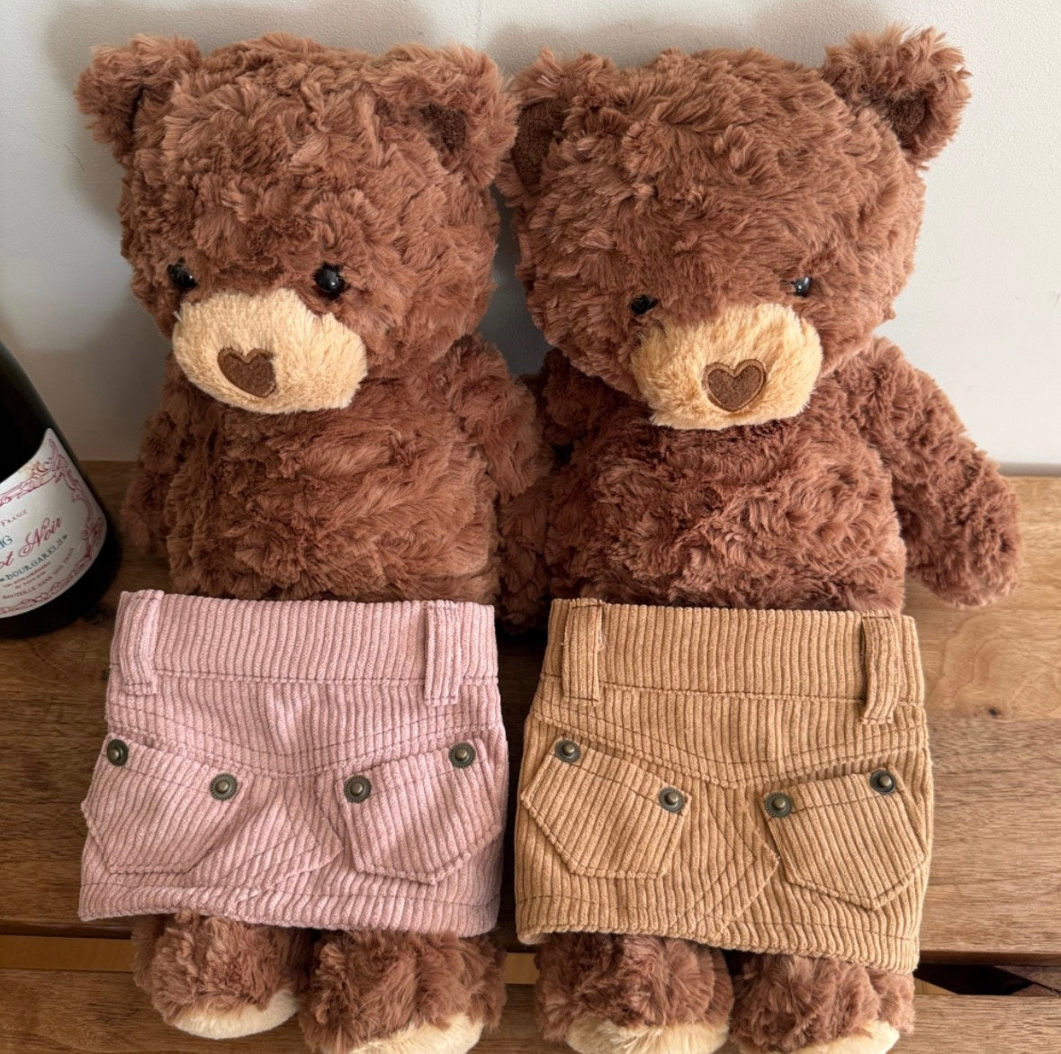 【予約】コーデュロイスカート〈apple〉韓国 韓国犬服 ドッグウェア