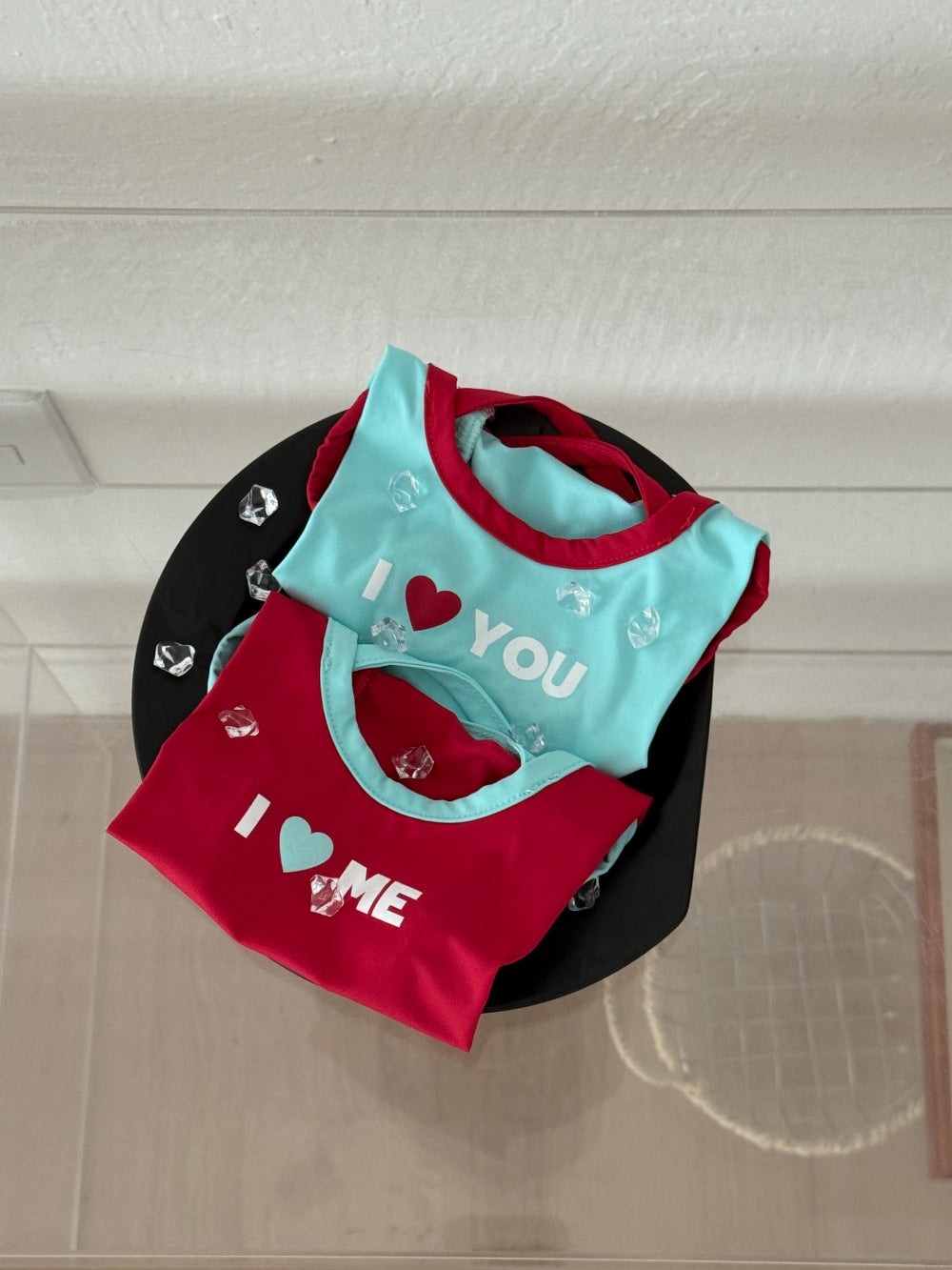 【予約】ラブ♡ノースリーブ〈DearMeong〉 韓国 韓国犬服 ドッグウェア