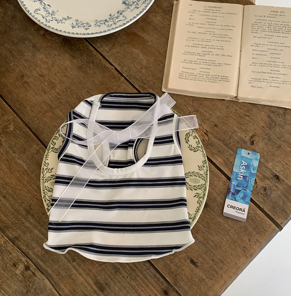 【予約】バレエコアクールノースリーブ〈Frei〉韓国 韓国犬服 ドッグウェア