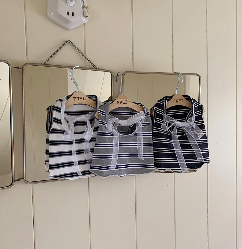 【予約】バレエコアクールノースリーブ〈Frei〉韓国 韓国犬服 ドッグウェア