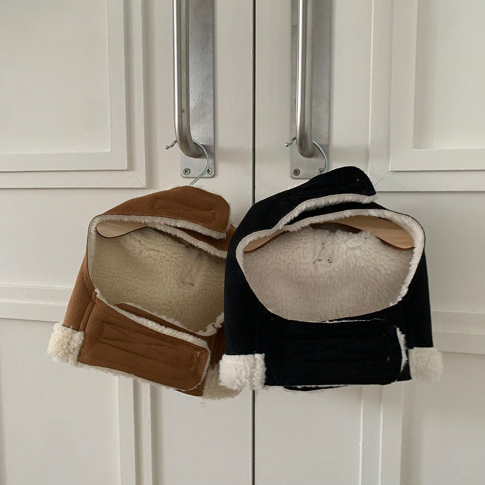 【予約】クマさんムートンハーネスチョッキ アウター〈Frei〉韓国 韓国犬服 ドッグウェア