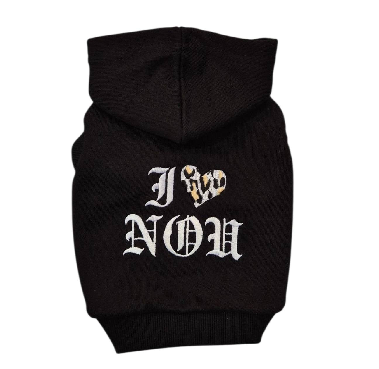 【予約】ヒョウ柄のハートが可愛いトレーナー　オソロ　リンクコーデ　ワンコとペアルック〈nounnou〉韓国 韓国犬服 ドッグウェア