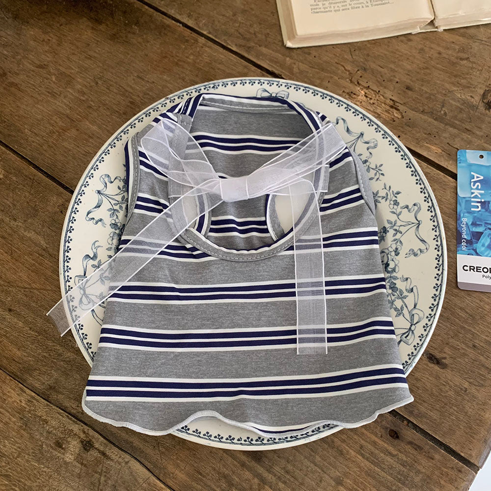 【予約】バレエコアクールノースリーブ〈Frei〉韓国 韓国犬服 ドッグウェア