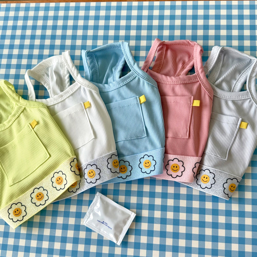 【予約】ロリポップスタークーリングキャミ(保冷剤２つ付)〈apple〉 韓国 韓国犬服 ドッグウェア