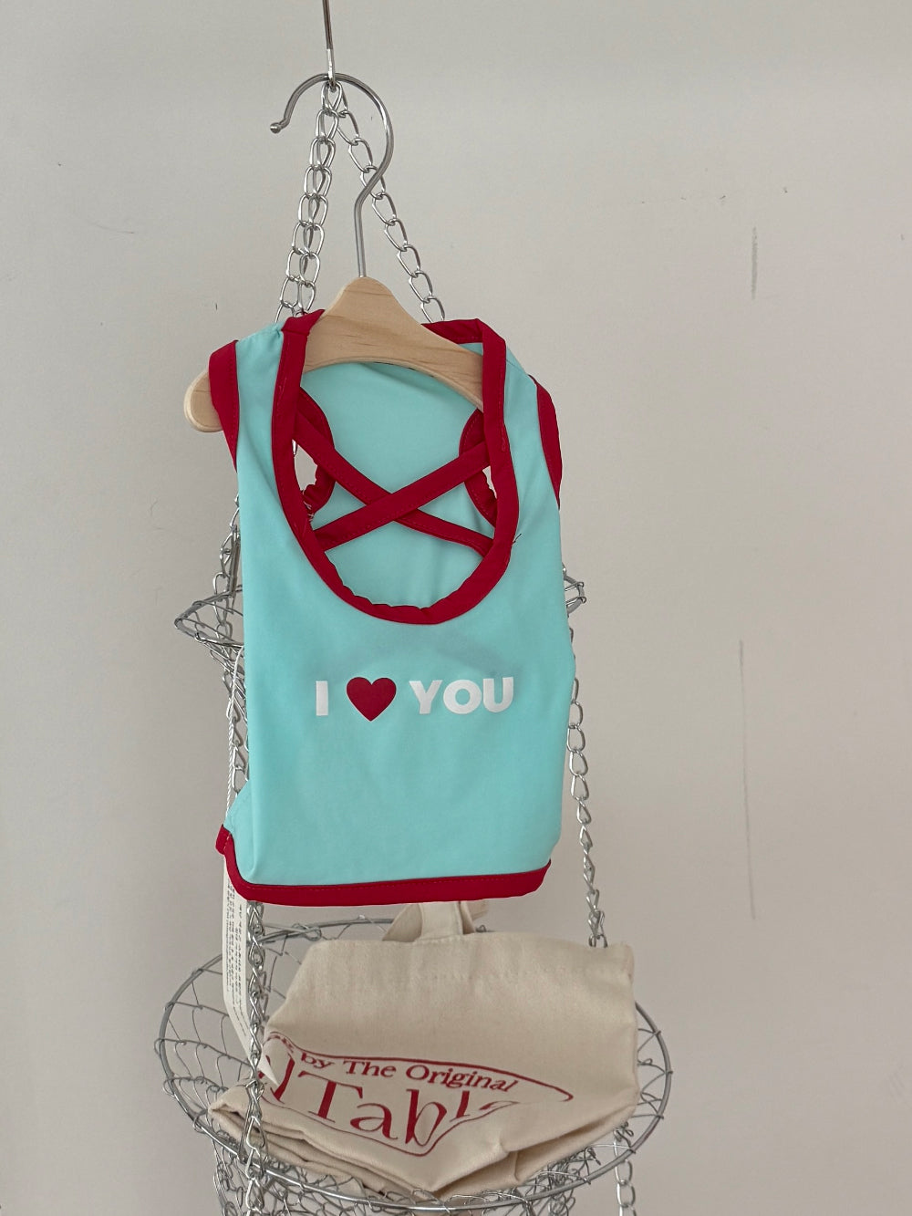 【予約】ラブ♡ノースリーブ〈DearMeong〉 韓国 韓国犬服 ドッグウェア